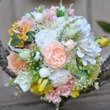 Peony bouquet/rose bouquet/real touch rose bouquet/rustic wedding bouquet/freeform bouquet/bridesmaids bouquet/wedding centerpiece/home deco
