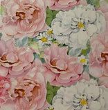 Vintage General Gift Wrap Garden Peony Daisy Floral Flower Art 1 Sheet 19" X 27"