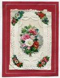 VALENTINE CARD PEONIES FLOWERS