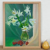 Floral Still Life, Bouquet, Flowers, Spring Flowers, Expressionism, One of a Kind