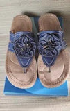 Cliffs By White Mountain Carnation Sandals Blue/Smooth Women's 8.5 M Pre-owned