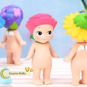 Carnation Authentic Sonny Angel Flower Series Mini Figure Model Kawaii Toy Gift