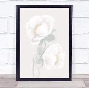 Lush Peony Flower Illustration Wall Art Print
