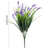 Artificial Plastic Calla Lily Fake Leaf Flowers Plant Bouquet Home Party AC