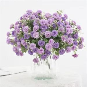 Artificial Silk Flower Small Lilac Bouquet Party Window Garden Decor Flower 1pc