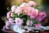 Peonies #2 Flowers  Postcard Art Postcrossing printed in Russia