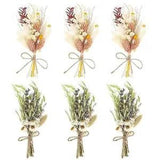 6pcs Mini Dried Flowers Bouquet, Bridesmaid Bouquet, Dried Flowers for