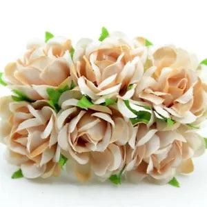 ?60pcs Mini Artificial Silk Peony Flowers Bouquet For Home Wedding...