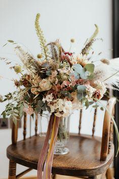 Boho Wedding Flower Bouquet in Blush Tones Flower Delivery