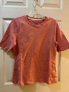 Isaac Mizrahi Live! Essentials Crew-Neck Top-Carnation Bloom-XS-NEW-A462887