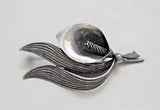 Vintage Niels Erik N.E. From Denmark Sterling Silver 925 Cala Lily Brooch Pin