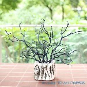 Beautiful Small Plastic Dried Branch Plant For Home Wedding Decorations Material