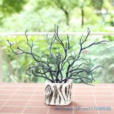 Beautiful Small Plastic Dried Branch Plant For Home Wedding Decorations Material