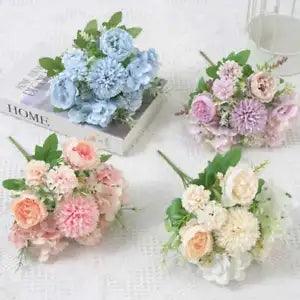 1/2PCS Artificial Silk Peony Fake Flowers Bunch Bouquet Home Wedding Party Decor