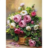 Peony Flowers Diamond Painting Lovely Design Embroidery House Display Decoration