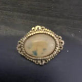 Vintage Pin- CAMCO "God's Love Is With You, Always" Gold-tone w/Flower LILY