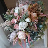 Wedding bouquet, Dusty Rose Bridal bouquet, Bridal bouquet, Blush Wedding bouquet, Dusty Rose Wedding flowers, Silk Bridal bouquet