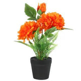 Faxus Peony Arrangements Potted Plants Artificial Flower Vase