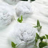 24 pack 7" 9" 11" White Tissue Paper Peony Flowers Wall Sale Sale Event Backdrop