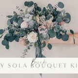DIY KIT ~ Brooke??s Collection ~ Sola Wood Flower Bouquet ~ Dusty Blue ~ Blush ~ Dusty Rose ~ Champagne ~ Ivory ~ Forever Bouquet ~ Preserved