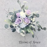 Lavender bridal bouquet, lilac bridal bouquet, lavender rose bride bouquet, romantic bride bouquet, for sale or rent, ask me how.