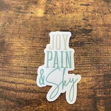 Joy, Pain, and Sky | Zach Bryan Sticker