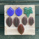Perfectly Imperfect Sale, Discounted Handmade Jewelry, Purple Orchid Earrings, Houseplant Earrings, English Ivy Pendant or Keychain