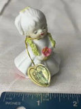 Vintage Napco Mini Birthday Girl January ???Carnation??? Flower