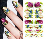 1Pc Fashion Diy Nail Decals Peony Flower Pattern Nail Decals Sticker