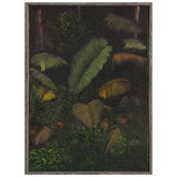 Original Oil Painting on Canvas, Landscape Artwork, Tropical Wall Art, Forest Painting, Green Jungle Art, Green Palms, Original Orchid Art