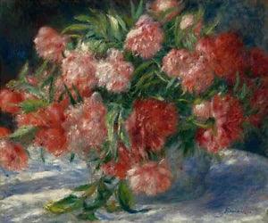 Peonies 1880, Pierre Auguste Renoir, Art Print Poster 11" x 14"    2993