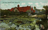 Vintage Postcard Lily Pond, Humboldt Park, Chicago, ILL  Posted 1910