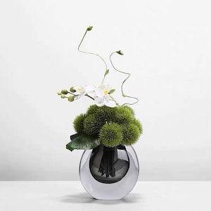VICKY YAO Faux Plant - Exclusive Design Faux Moss Green Arrangement