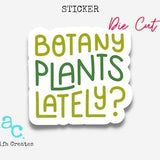 Botany Plants Sticker, stickers laptop, plant gift, botany gifts, plant lover gift ideas, plant gift for her, stickers for plant lovers,