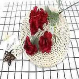 6 Snowflake Peony Imitation Artificial Flower Home Decoration Ornament Red