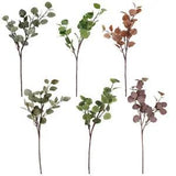 Artificial Leaves Branch Retro Silk Eucalyptus Leaf Dried Flowers for Home...