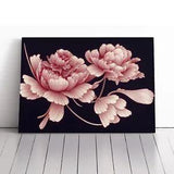 Blissful Peony Flowers Canvas Print Wall Art Framed Picture Home Decor Large