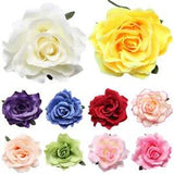 Women Boho Ombre Large Peony Flower Hair Clip Bridal Hairpin Wedding Bridesmaid