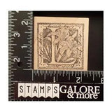 SERENDIPITY RUBBER STAMPS BOTANICAL FLOURISH FLOWERS L IS FOR DAY LILY #T08
