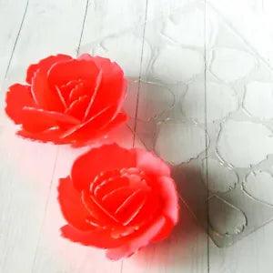 Peony 1 Plastic Mold/Stencil for Chocolate Flower for Decorations for Cake