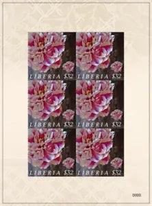 Liberia - 2009 - PEONY FLOWER - Sheet of 6 - MNH