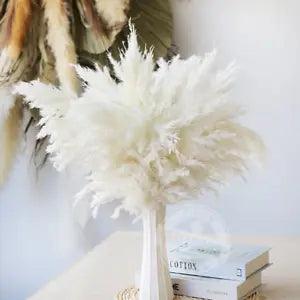 1 Bunch 43cm Small Reed Immortalized Flower Bouquet DIY Decoration Coffee White