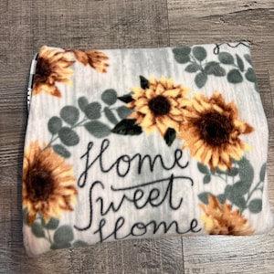 Sunflower Farmhouse Blanket | Home Decor