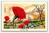 Postcard: OH 1967 Scarlet Carnation, State Flower, Ken Haag, Ohio - Unposted