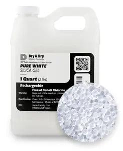 1 Quart(2 LBS) White Silica Gel Beads-Rechargeable
