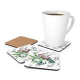 South African Protea Coasters Set (4); Tropical Floral Bar Decor;Exotic Bloom Coffee Table Decor;SAFFA Home;Housewarming Gift;Orchid Coaster