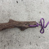 18 inch Driftwood mounting for orchid epiphyte air plant attached hanging wire