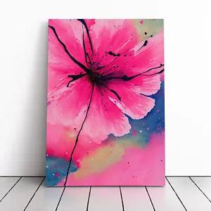 Carnation Flower Splatter Vol.1 Canvas Print Wall Art Framed Picture Large