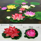 Artificial Lotus Flower Water Lily Fake Plants Floating Plant Swimming Pool New