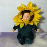 Vintage Anne Geddes 9" Sunflower Doll Plush - Rare Vintage Anne Geddes Doll Plush